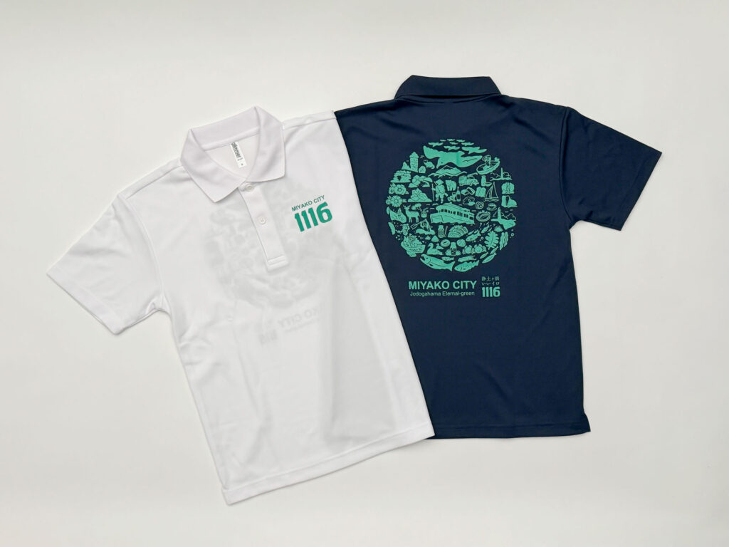 ポロシャツ(ホワイト、ネイビー)